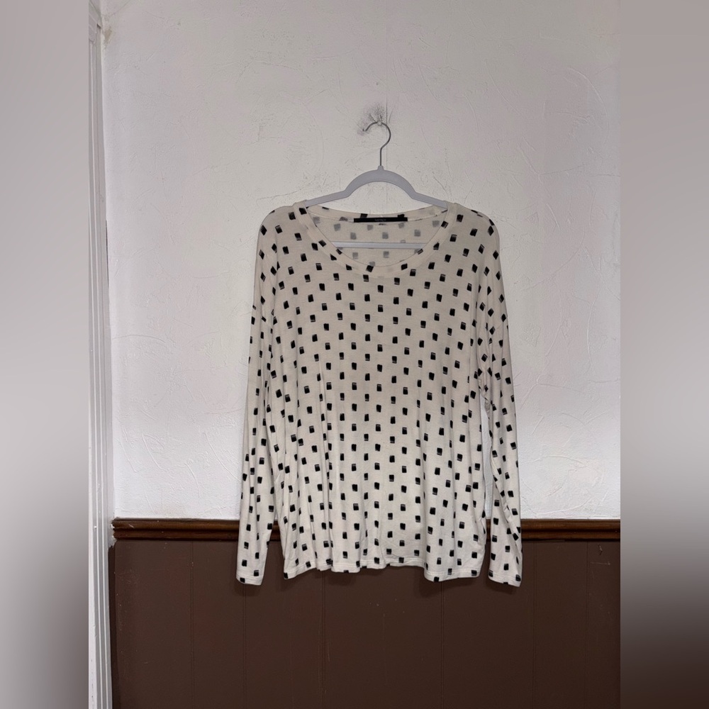Kensie | White Printed Longsleeve